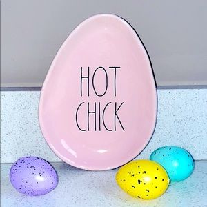 🐣3/$30🐣 RAE DUNN HOT CHICK PINK FARMHOUSE SPRING EASTER PLATE